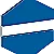 azure blue/white