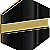 glossy black/gold